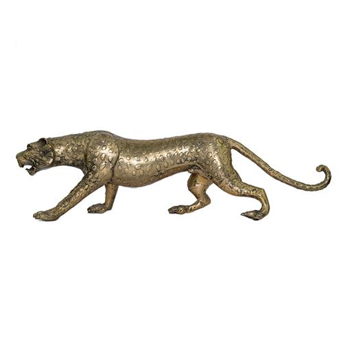 Leopard Brass Sculpture