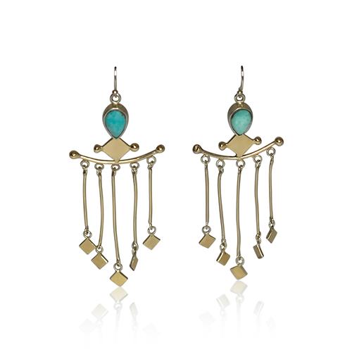 Chandelier  Turquoise Earrings