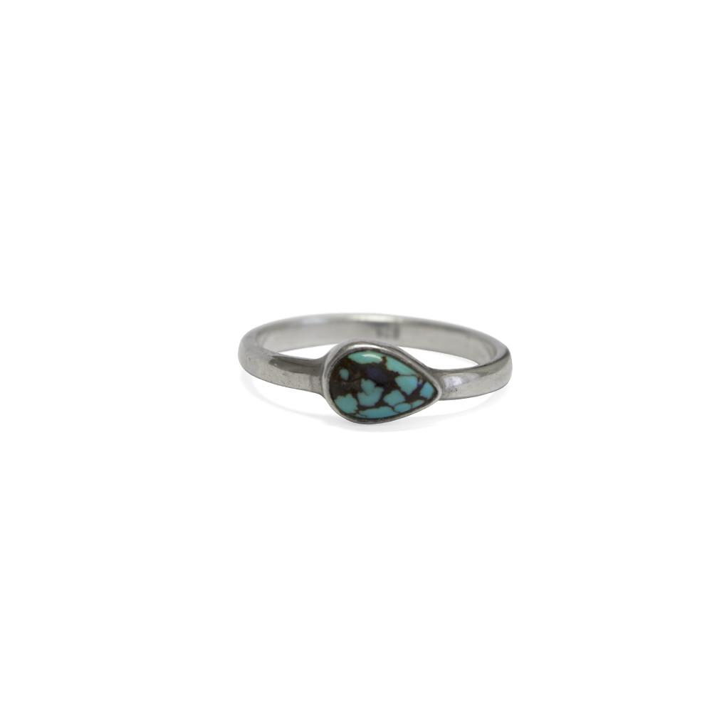 Drop Ring with Turquoise