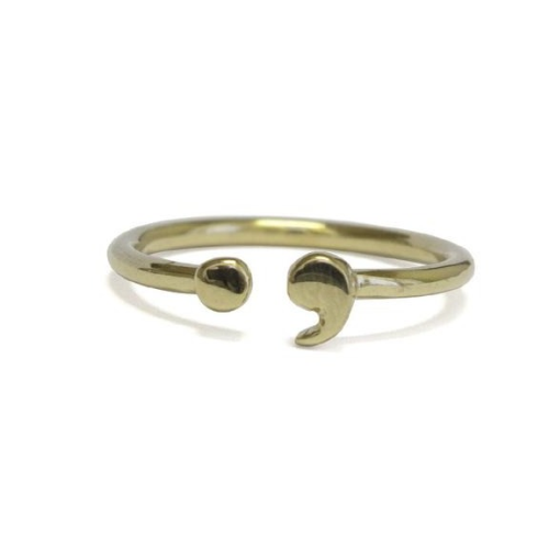 Semicolon 2025 ring gold
