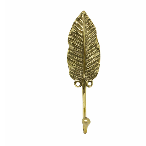 Single Leaf Brass Hook