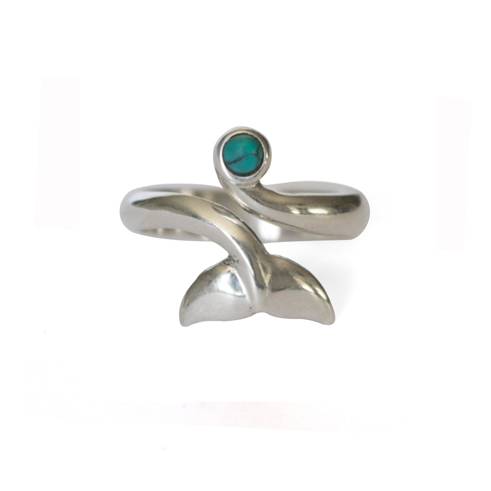 Whaletail Stone Ring Adjustable